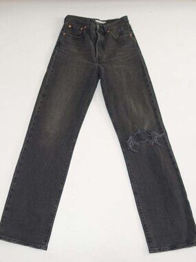 Levi's Women's Premium Ribcage Straight Jeans Size 25 High Rise 31" Inseam Denim